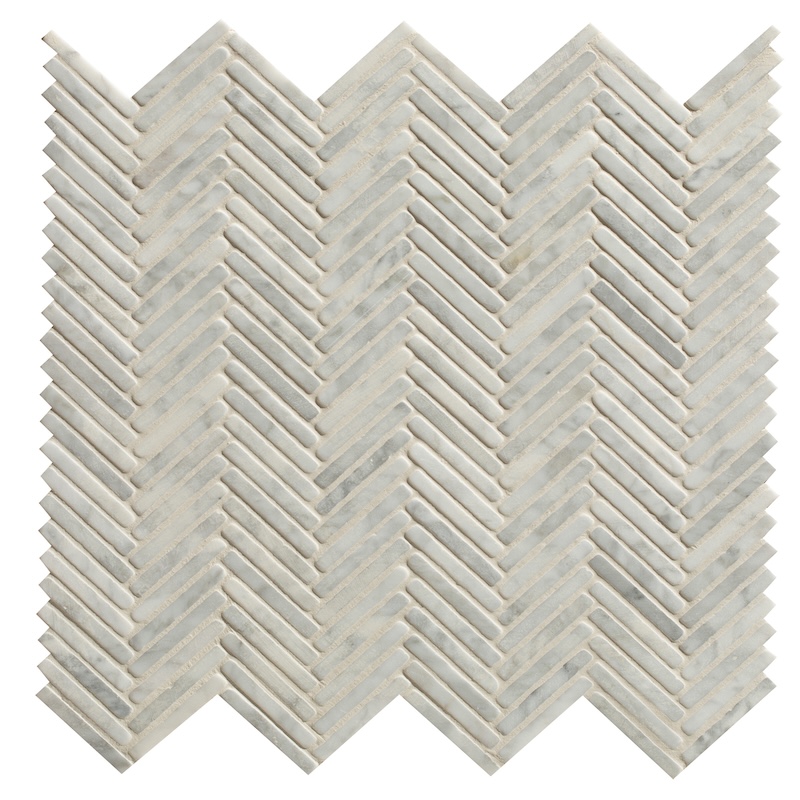 Athens Carrara Marble Mosaic Tile