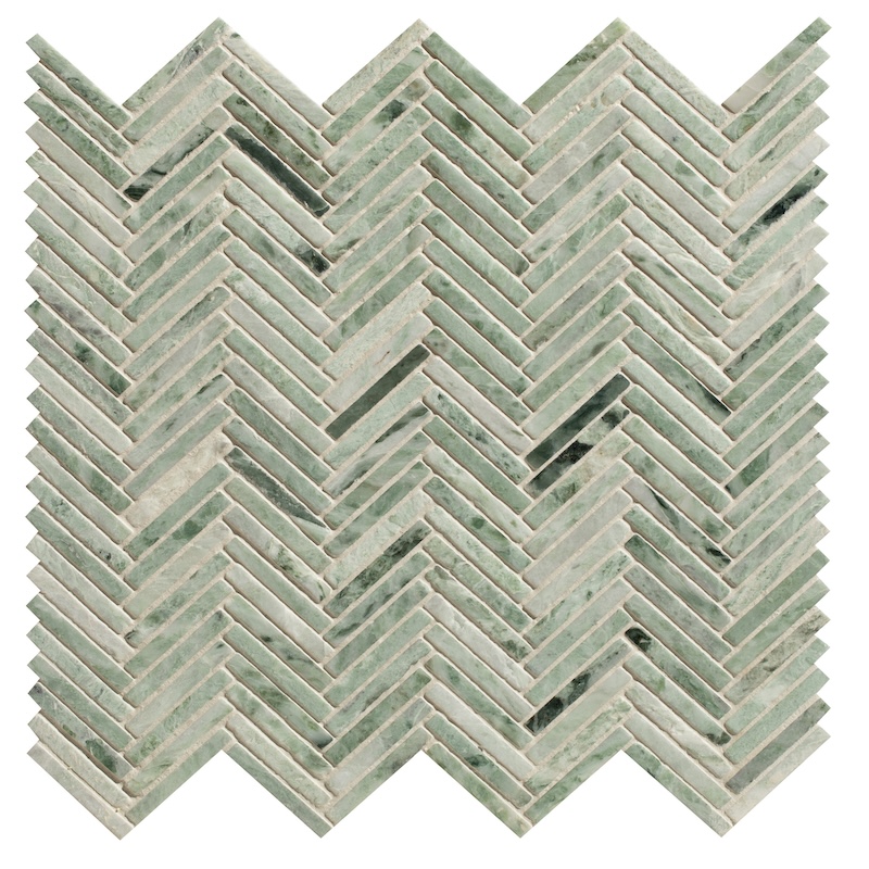Athens Mint Marble Mosaic Tile