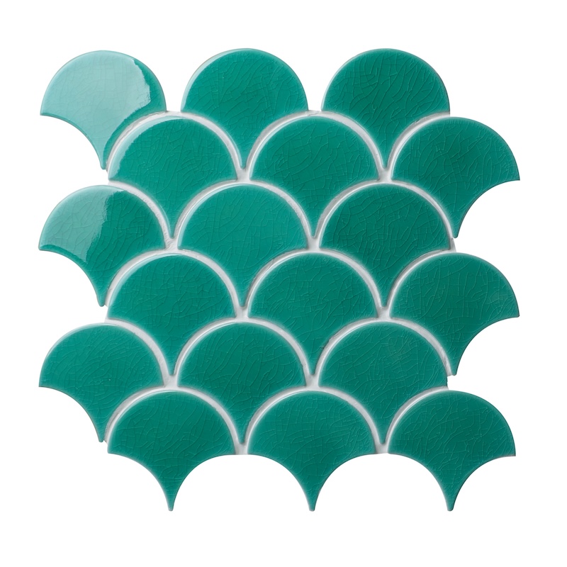 Atlantis Porcelain Mosaic Emerald Tile