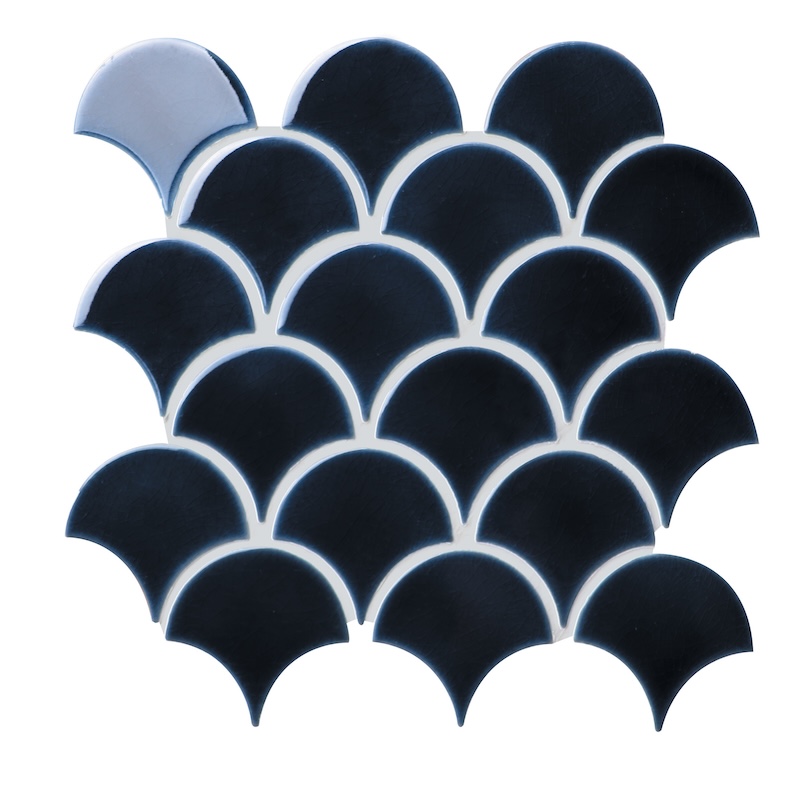 Atlantis Porcelain Mosaic Navy Tile