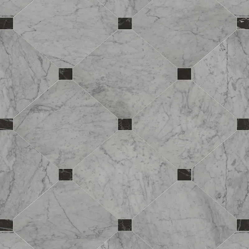 Carrara Miscela Marble Honed Finish Tile