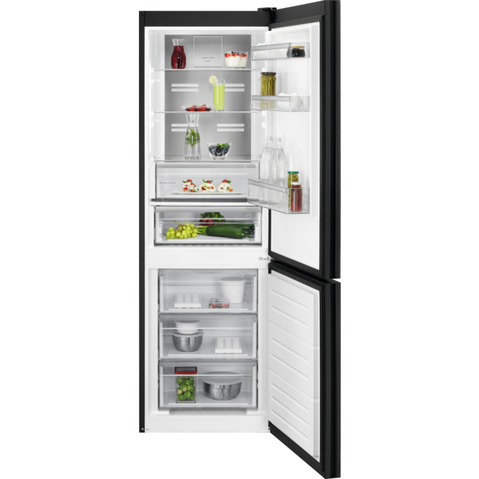 FREESTANDING MATT BLACK FRIDGE WITH FREEZER MULTISWITCH 60:40 AEG | RCB732E7MG