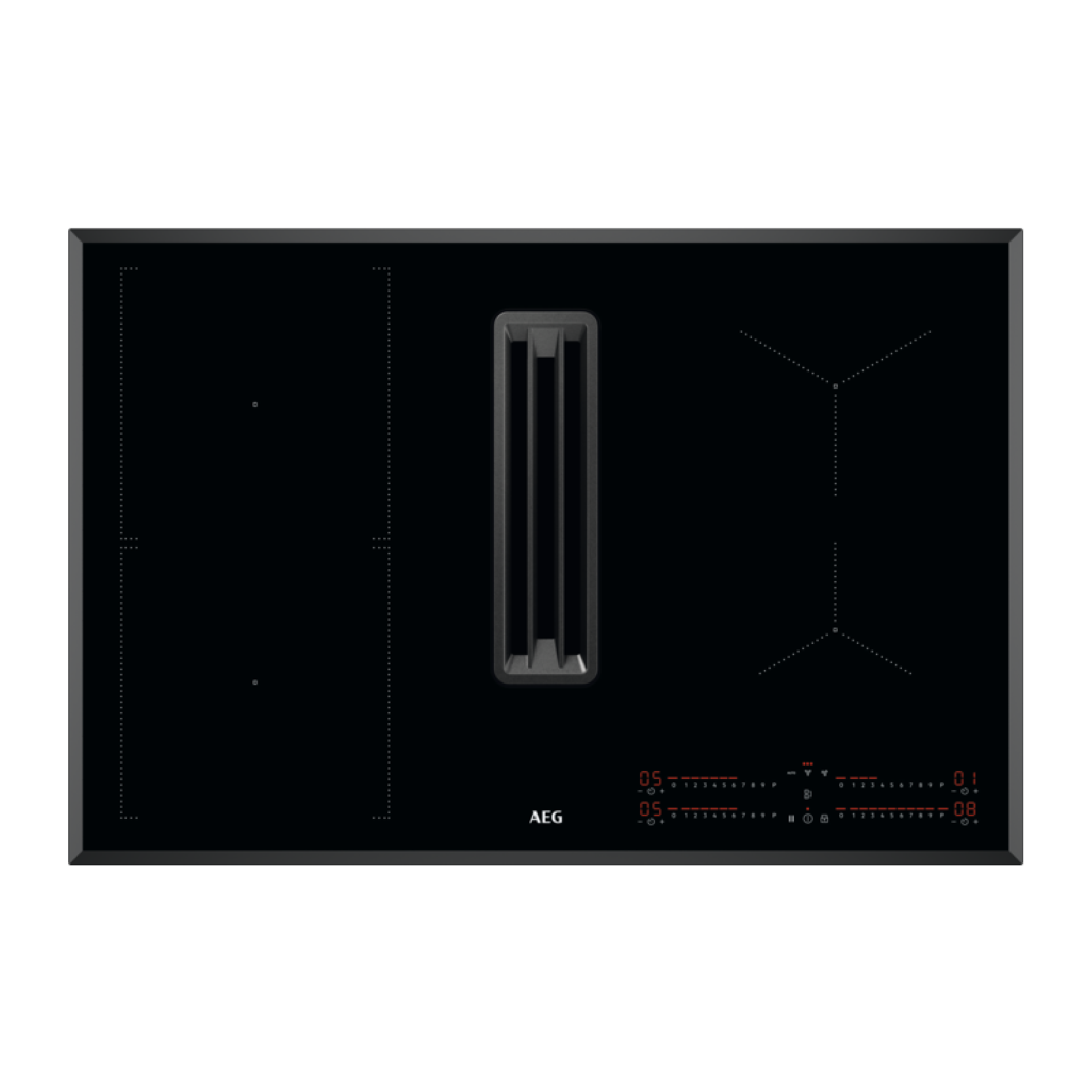 INDUCTION EXTRACTOR HOB RECIRCULATING 80CM AEG | CCE84543FB
