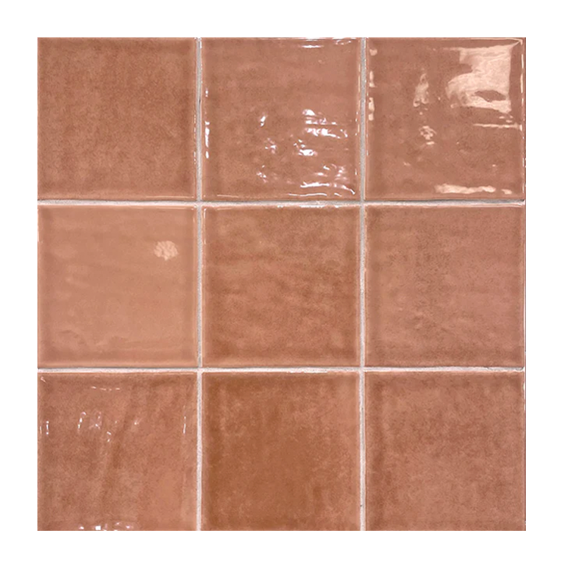 LUAM TERRACOTTA GLAZED SQUARE DECORATIVE TILE