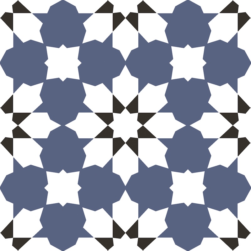 PORTARE Belleville Porcelain Vendome Blue Tile